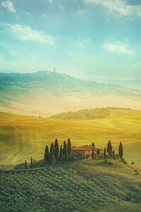 Fotografia Tuscan landscape, location: Val d'Orcia, Tuscany,, Peter Zelei Images