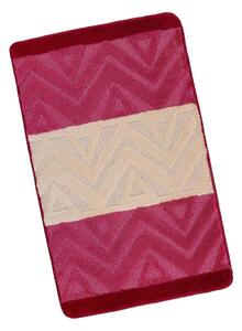 Kvalitex Kúpeľňová predložka 60x100cm chevron burgundy