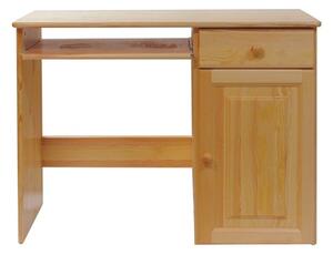 Písací stolík malý, skrinka - PIS02: Borovica Vľavo