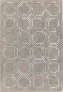 ASIATIC LONDON Nexus Octagon Silver - koberec ROZMER CM: 200 x 290