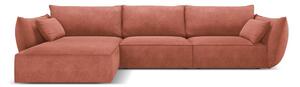 Červená rohová pohovka (ľavý roh) Vanda - Mazzini Sofas