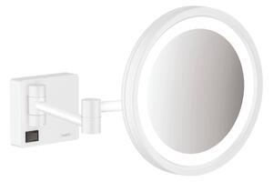 Hansgrohe AddStoris, kozmetické zrkadlo s LED osvetlením, biela matná, HAN-41790700