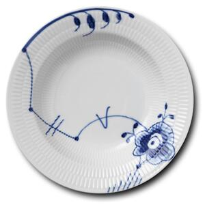 Porcelánový hlboký tanier Blue Fluted Mega Ø 21 cm