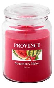 Vonná sviečka v skle PROVENCE 95 hodín jahoda a melón
