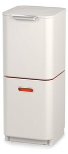 Krémovobiely kôš na triedený odpad Joseph Joseph Totem Compact, 40 l