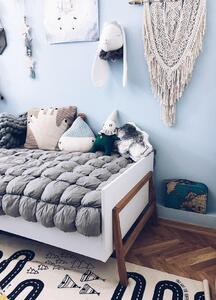 BELLAMY Lotta detská posteľ FARBA: matná šedá/drevo, ROZMER PRODUKTU: šírka 80 cm