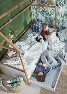 BELLAMY Lotta detská posteľ domček so zásuvkou FARBA: matná šedá/drevo