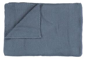 Dizajnový pléd Nordic Knit by Marc O´Polo, 130x170 cm, Smoke blue