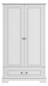 BELLAMY Ines 2-dverová šatníková skriňa vysoká FARBA: biela