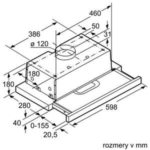 Bosch DFT63AC50 + kupóny na daľší nákup - Odsávač pár výsuvný