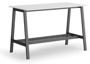 Vysoký barový stôl, 1600 x 800 mm, biela