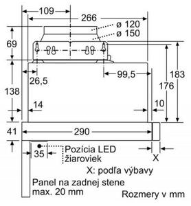 Bosch DFL063W56 + kupóny na daľší nákup - Výsuvný odsávač pár