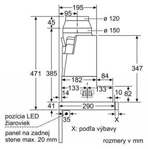 Bosch DFR067A52 + kupóny na daľší nákup - Výsuvný odsávač pár