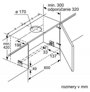 Bosch DFR067A52 + kupóny na daľší nákup - Výsuvný odsávač pár