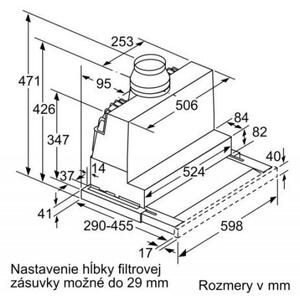 Bosch DFR067A52 + kupóny na daľší nákup - Výsuvný odsávač pár