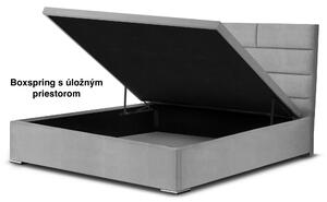 MOOD posteľ Divend Line boxspring 2213/čierna PLOCHA SPANIA: 200 x 200 cm