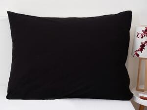 Bavlnená obliečka na vankúš Renforcé 70 × 90 cm – Jasmine čierna