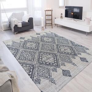 Škandinávsky koberec so vzormi Sivá