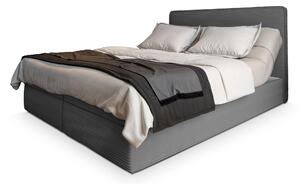 Manželská boxspring polohovateľná posteľ Dastor 160x200 - sivá