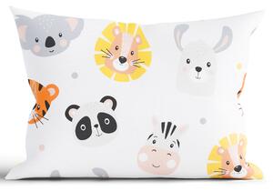 Bavlnená obliečka na vankúš Renforcé 40 × 60 cm – Zvieratká v Zoo