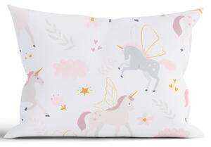 Bavlnená obliečka na vankúš Renforcé 40 × 60 cm – Unicorn