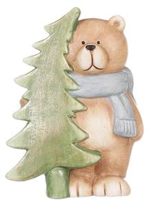 Medvedík s vianočným stromčekom 12cm