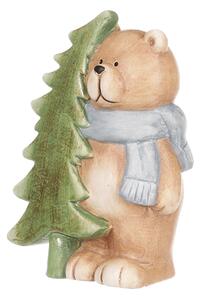 Medvedík s vianočným stromčekom 12cm