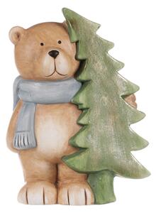 Medvedík s vianočným stromčekom 16cm