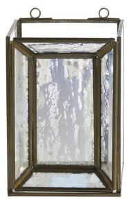 Set 2ks zlatá antik kovová lampáš Janny - 20*20*56/ 16*16*41 cm - Chic Antique