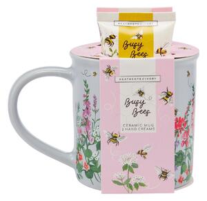 Sada krémov na ruky + keramický hrnček Busy Bees 2 × 50 ml