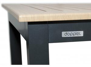 Doppler EXPERT WOOD antracit - gastro barový hliníkový stôl 90x90x110cm