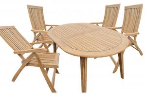 Doppler TECTONA - drevený rozkladací teakový stôl 150/200x95x75 cm