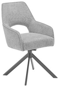 STOLIČKA S PODRÚČKAMI, železo, sivá, čierna SetOne by Musterring - Stoličky, Online Only