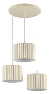 Brilliant - Závesný luster na lanku VELIN 3xE27/20W/230V priemer 61 cm krémová