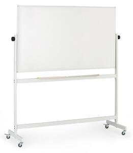 Mobilná otočná magnetická tabuľa, keramický povrch, 1500 x 900 mm