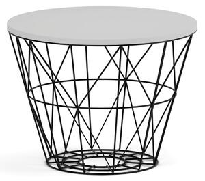 Okrúhly konferenčný stolík STILO, priemer 60 cm, sivá