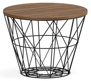 Okrúhly konferenčný stolík STILO, priemer 60 cm, orech