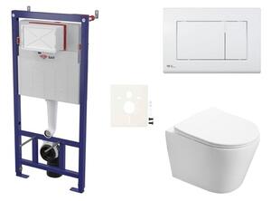 Závesný WC set do ľahkých stien / predstenová SAT Infinitio SIKOSSIN20KECO