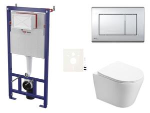 Závesný WC set do ľahkých stien / predstenová SAT Infinitio SIKOSSIN21K