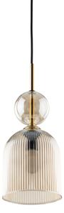 Závesný luster SOPHIA 1xE14/10W/230V čierna/dymovo-béžová