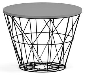 Okrúhly konferenčný stolík STILO, priemer 60 cm, grafit