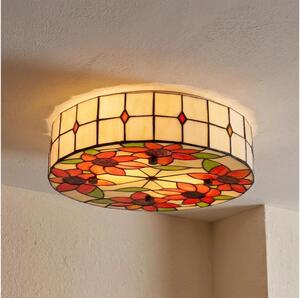 BRILAGI - Tiffany vitrážové stropné svietidlo SUNFLOWER 2xE27/60W/230V pr. 40 cm