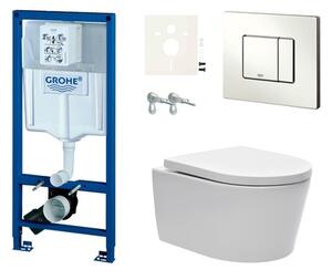 Cenovo zvýhodnený závesný WC set Grohe do ľahkých stien / predstenová montáž + WC SAT Brevis SIKOGRSBR2S