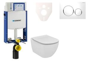 Cenovo zvýhodnený závesný WC set Geberit na zamurovanie + WC Ideal Standard Tesi 110.302.00.5NF4