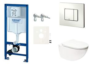 Cenovo zvýhodnený závesný WC set GROHE do ľahkých stien / predstenová montáž + WC SAT Infinitio SIKOGRSINF2S