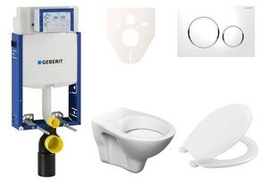 Cenovo zvýhodnený závesný WC set Geberit na zamurovanie + WC S-Line S-line Pro 110.302.00.5NR4