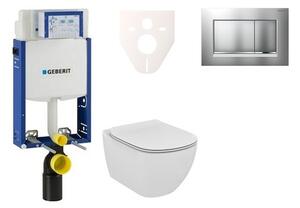 Cenovo zvýhodnený závesný WC set Geberit na zamurovanie + WC Ideal Standard Tesi 110.302.00.5NF7