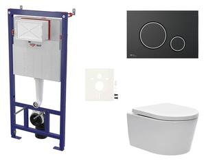 Cenovo zvýhodnený závesný WC set SAT do ľahkých stien / predstenová montáž + WC SAT Brevis SIKOSSBR78K