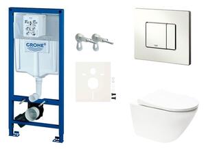 Cenovo zvýhodnený závesný WC set GROHE do ľahkých stien / predstenová montáž + WC Vitra Integra SIKOGRSINTRE2S