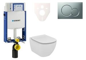 Cenovo zvýhodnený závesný WC set Geberit na zamurovanie + WC Ideal Standard Tesi 110.302.00.5NF3
